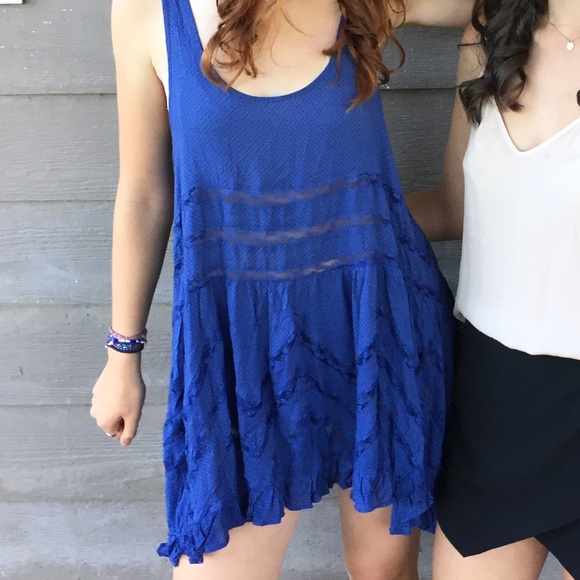 Free people flowy blue dress! - Picture 1 of 4
